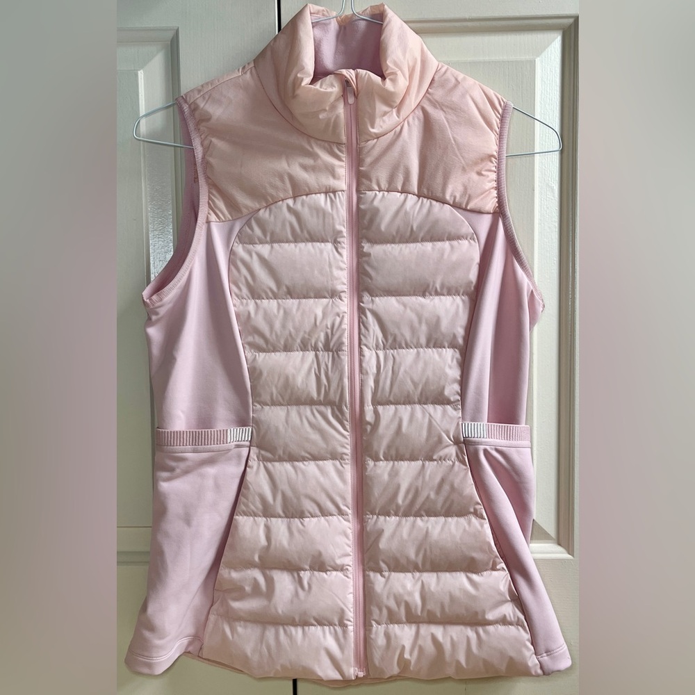 LN!!🍒LULULEMON sz 10 DOWN FOR IT ALL VEST 700-Fill PINK MIST Peachy-Pink